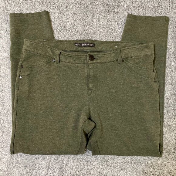 Maurices Green Jeggings  Size 0X - Picture 3 of 13